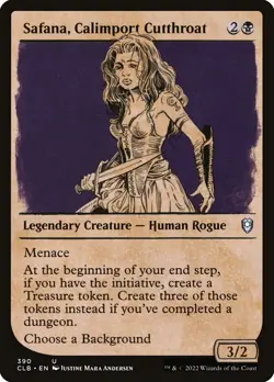 Safana, Calimport Cutthroat Foil (390) Showcase Battle for Baldur's Gate CLB MTG - Image 1