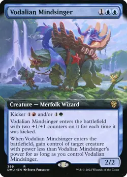 Vodalian Mindsinger Foil (399) Extended Art Dominaria United DMU MTG Magic - Image 1