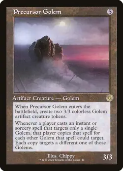 Precursor Golem Foil (042) The Brothers' War Retro Artifacts BRR MTG Magic - Image 1