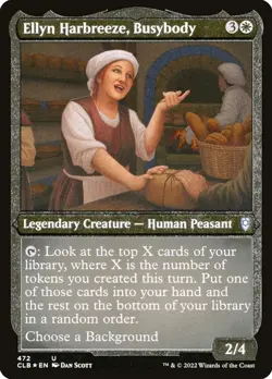 Ellyn Harbreeze, Busybody Foil (472) Etched Battle for Baldur's Gate CLB MTG - Image 1