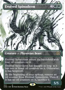 Evolved Spinoderm Foil (313) Borderless Phyrexia: All Will Be One ONE MTG Magic - Image 1