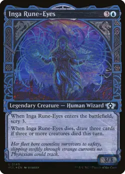 Inga Rune-Eyes (140) Halo Foil Multiverse Legends MUL MTG Magic - Image 1