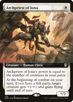Archpriest of Iona Foil (316) Extended Art Zendikar Rising ZNR MTG Magic - Image 1