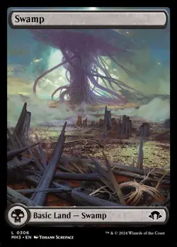 Swamp Foil (306) Full Art Modern Horizons 3 MH3 MTG Magic - Image 1