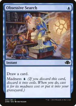 Obsessive Search Foil (061) Dominaria Remastered DMR MTG Magic - Image 1