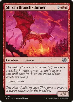 Shivan Branch-Burner Foil (165) March of the Machine MOM MTG Magic - Image 1