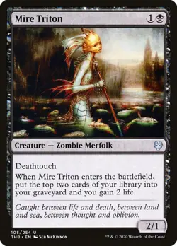 Mire Triton Foil (105) Theros Beyond Death THB MTG Magic - Image 1