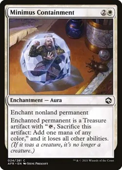 Minimus Containment Foil (024) Adventures in the Forgotten Realms AFR MTG Magic - Image 1