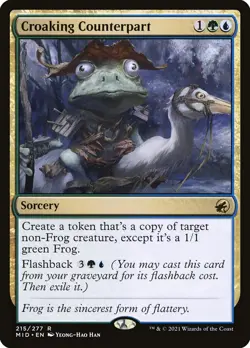 Croaking Counterpart Foil (215) Innistrad: Midnight Hunt MID MTG Magic - Image 1