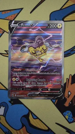 Pokemon TCG Crown Zenith Raikou V GG41/GG70 LP Lighty Played - Image 1