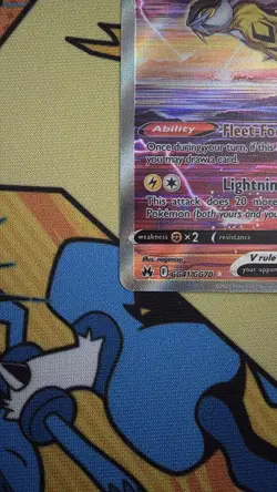 Pokemon TCG Crown Zenith Raikou V GG41/GG70 LP Lighty Played - Image 5