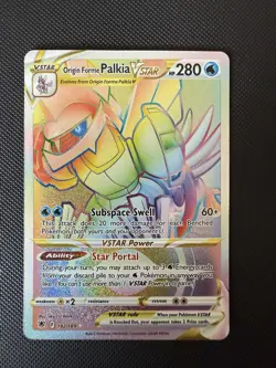 Pokemon TCG Rainbow Origin Forme Palkia VSTAR - Astral Radiance - 192/189 - Image 1