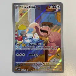 Pokemon TCG Lickitung 180/162 Temporal Forces- Illustration Rare- Pack Fresh- NM - Image 1