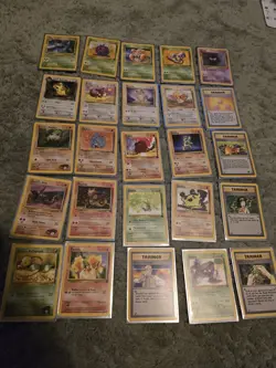Pokemon WOTC Base Set Gym Heroes Team Rocket Fossil Jungle Vintage Card Bundle - Image 1