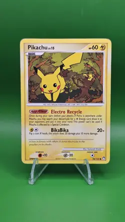 Pokemon Pikachu Card 94/123 Mysterious Treasures Regular MP - Image 1