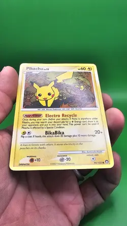 Pokemon Pikachu Card 94/123 Mysterious Treasures Regular MP - Image 5