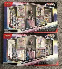 Pokemon TCG Prismatic Evolutions Premium Figure Collection | SEALED Lot Of 2 - Image 1