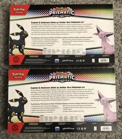 Pokemon TCG Prismatic Evolutions Premium Figure Collection | SEALED Lot Of 2 - Image 2