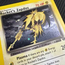 Rocket's Zapdos Pokemon Card - 70 HP Holo Rare Gym Challenge 15/132 - Image 2
