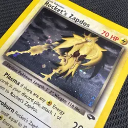 Rocket's Zapdos Pokemon Card - 70 HP Holo Rare Gym Challenge 15/132 - Image 3