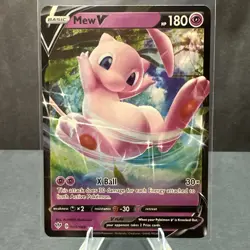Mew V 069/189 Ultra Rare Sword & Shield Darkness Ablaze Pokemon TCG Card NM - Image 1