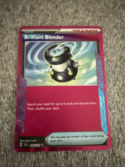 Pokemon Brilliant Blender 164/191 ACE SPEC Holo SV08 Surging Sparks - Image 1