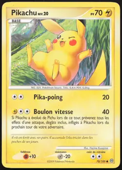 Carte Pokemon Pikachu 70/100 Tempete Francais - Image 1