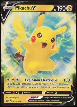 Carte Pokemon Pikachu-V SWSH198 Promo SWSH Francais - Image 1