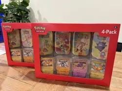 2 (TWO) Pokemon TCG 151 Mini Tins 4 Pack + 4 Promos Sealed Sams Club Exclusive - Image 4