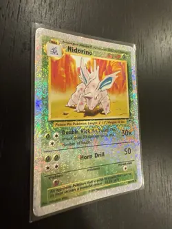 Nintendo Pokemon TCG Legendary Collection Nidorino 56/110 Reverse Holo Card 2002 - Image 3
