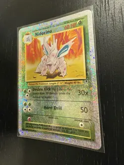 Nintendo Pokemon TCG Legendary Collection Nidorino 56/110 Reverse Holo Card 2002 - Image 4
