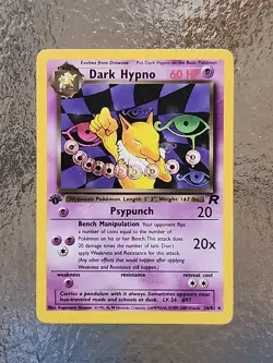 Pokemon TCG Team Rocket's Dark Hypno Card 26/82 Rare 1st Edition Base Set NM - Image 1