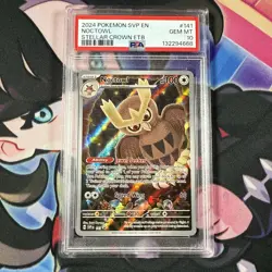 Pokemon Noctowl Stellar Crown ETB Promo SVP EN 141 PSA 10 Gem Mint - Image 1