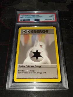1999 Pokemon Base Set Double Colorless Energy In Uncommon 096/102 PSA 2 - Image 1