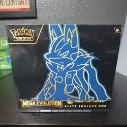 SEALED Pokemon Mega Evolution Lucario POKEMON CENTER ETB Elite Trainer Box - Image 1