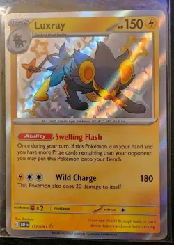 Pokemon Paldean Fates Luxray 137/091 Shiny - Image 1
