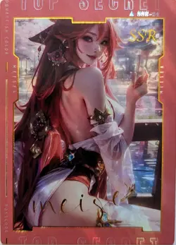 Yae Miko Genshin Impact Mei Se Goddess Story Waifu SSR-24 Single Trading Card - Image 1