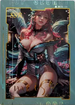 Ahri League of Legends Mei Se Goddess Story Waifu SSR-16 Spicy! TCG Single Card - Image 1