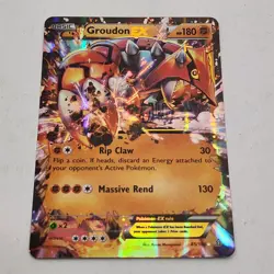 Pokemon Groudon EX Card Holo 85/160 Primal Clash - Image 1