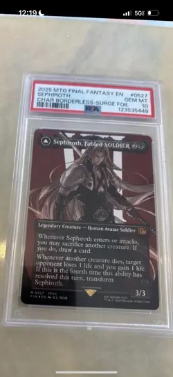 Sephiroth, Fabled SOLDIER (Borderless) (Surge Foil) Final Fantasy Foil - Image 1