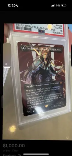 Sephiroth, Fabled SOLDIER (Borderless) (Surge Foil) Final Fantasy Foil - Image 2
