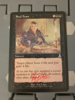 MTG Soul Feast Artist Proof Signed BY RAY LAGO - Image 1