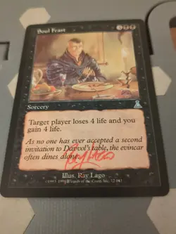 MTG Soul Feast Artist Proof Signed BY RAY LAGO - Image 3