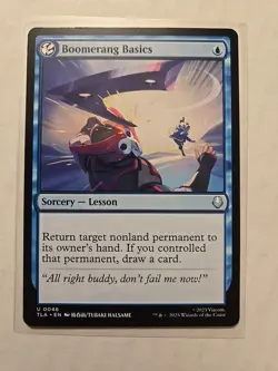 Boomerang Basics - Avatar - NM - Uncommon - Sorcery - MTG - Image 1