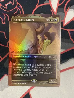 Aang and Katara (Borderless) Avatar: The Last Airbender: Eternal-Legal Foil - Image 1