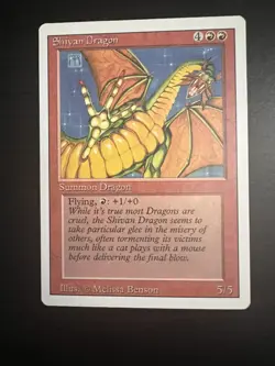 SHIVAN DRAGON 1994 REVISED EDITION Magic: the Gathering Near Mint - Image 1