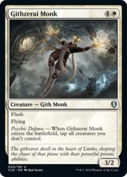 Githzerai Monk - Battle for Baldur's Gate - English - NM - MTG - Image 1