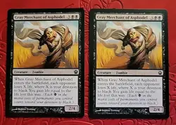 MTG Gray Merchant of Asphodel x2 NM ~Theros (Magic)*Free Shipping* - Image 1