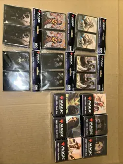 Magic The Gathering Matte Deck Protector Sleeves, Pro-100+ Deck Box Set Of 12 - Image 1