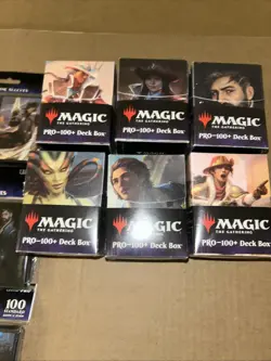 Magic The Gathering Matte Deck Protector Sleeves, Pro-100+ Deck Box Set Of 12 - Image 2